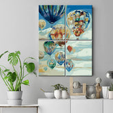 Painting by Numbers Balloons in The Sky 4 Panel -